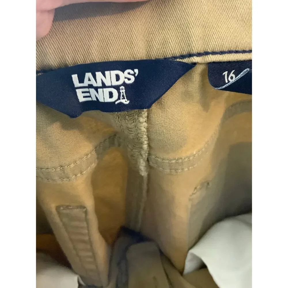 Lands'‎ End Khaki Chino Pants size 14